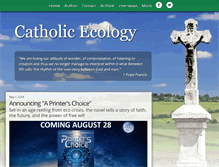 Tablet Screenshot of catholicecology.net